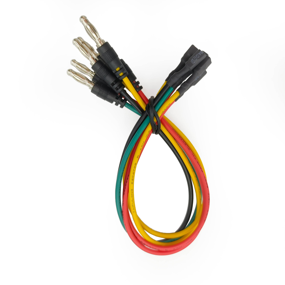OBDII OBD2 16 Pin Female Connector Jumper Wires Tester Cable with 4MM Banana Plug To TE 1241396-1 Large Square Female Terminal Test Leads Colorful Test Cables