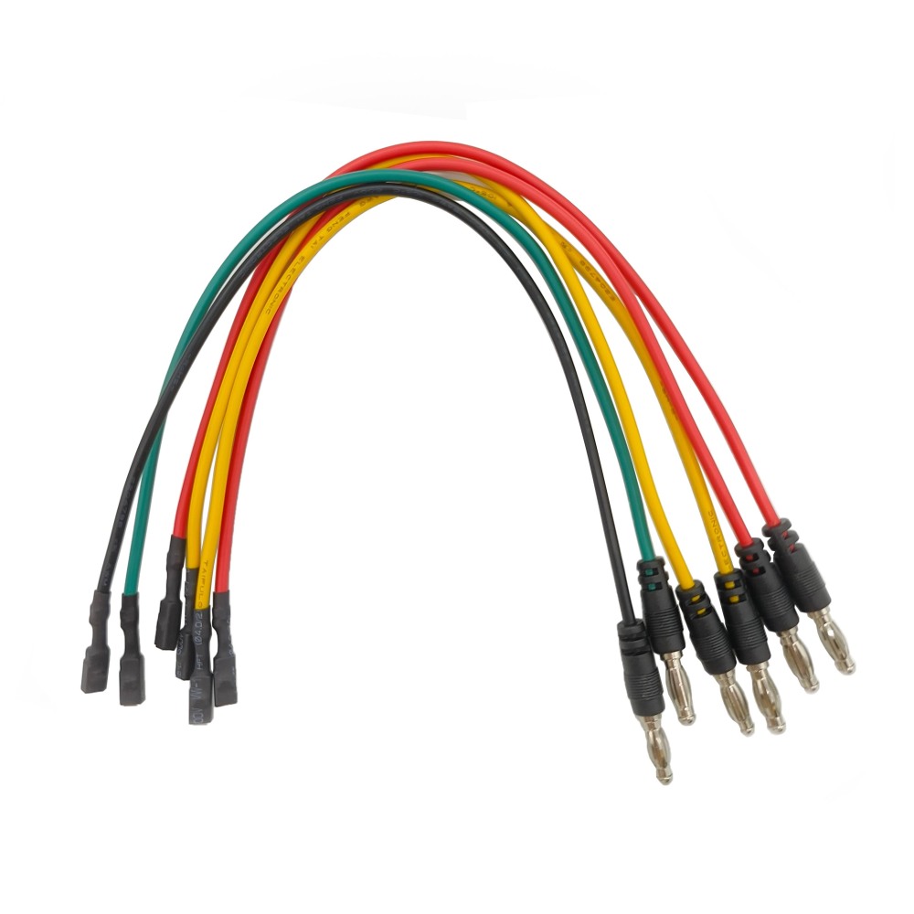 OBDII OBD2 16 Pin Female Connector Jumper Wires Tester Cable with 4MM Banana Plug To TE 1241396-1 Large Square Female Terminal Test Leads Colorful Test Cables