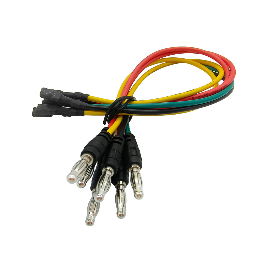 OBDII OBD2 16 Pin Female Connector Jumper Wires Tester Cable with 4MM Banana Plug To TE 1241396-1 Large Square Female Terminal Test Leads Colorful Test Cables