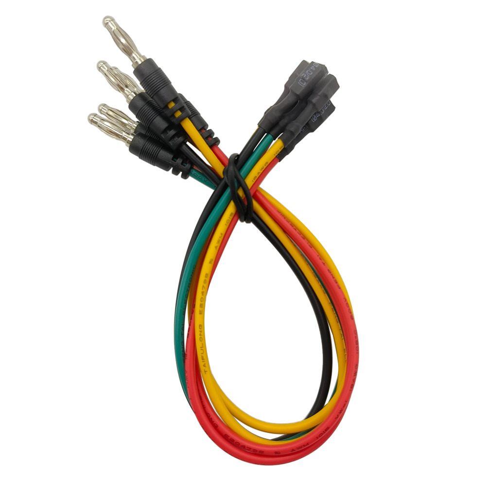 OBDII OBD2 16 Pin Female Connector Jumper Wires Tester Cable with 4MM Banana Plug To TE 1241396-1 Large Square Female Terminal Test Leads Colorful Test Cables