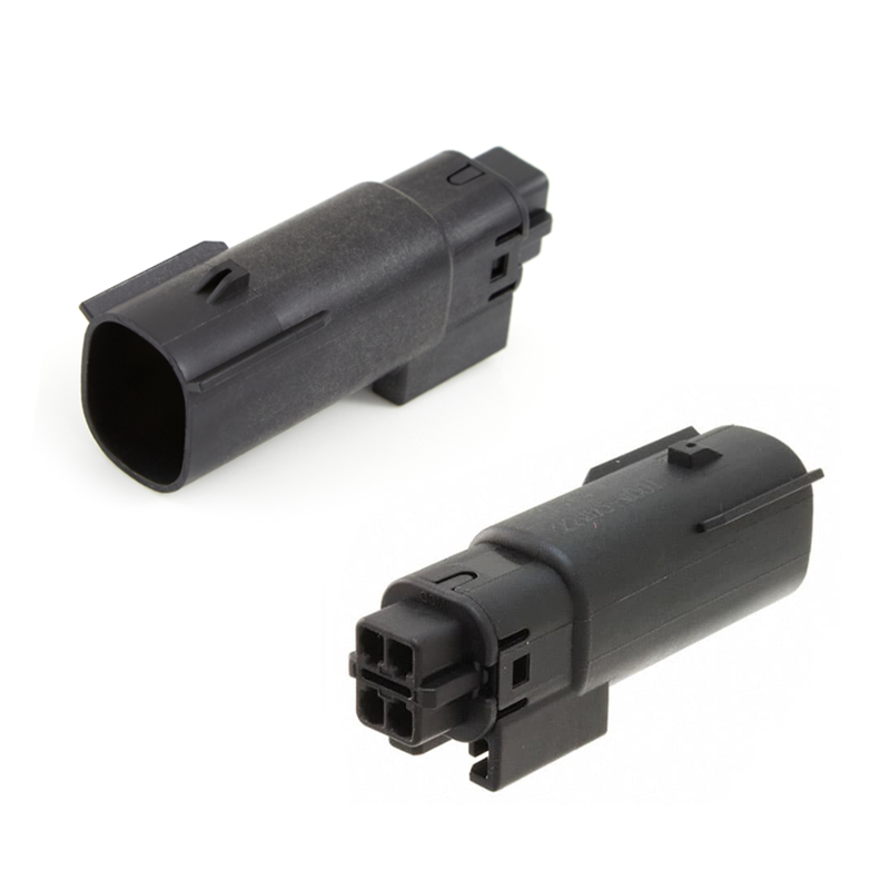 Molex 33482-4001 4 Pin Automotive Connector MX150 ASSY 1.5 BLD 2X2 BLK A/4 33482 Series Connector 4 Way Plug