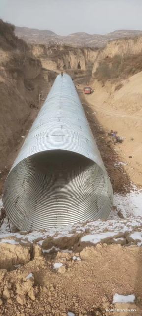 Corrugated steel culvert