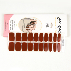 Simple Nail Art Semi Cured Gel Nail Stickers Nail Strips With Thousands of Different Designs (NG series)