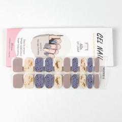 Simple Nail Art Semi Cured Gel Nail Stickers Nail Strips With Thousands of Different Designs (NG series)