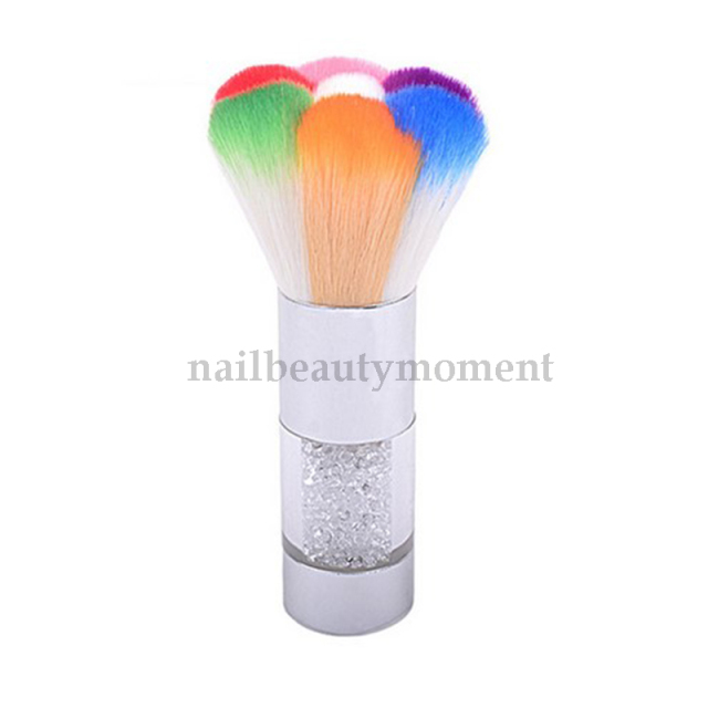 Nylon Flower Shape Manicure Cleaner Nail Art Dust Remover Brushes Dusting Tool (B047)