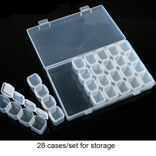 28 Grids Storage Nail Art Containers (C33)