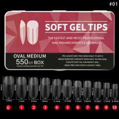 2024 Hot Sale Soft Gel Tips 22 Different Shapes For Choose False Nail Tips (NTS-106)