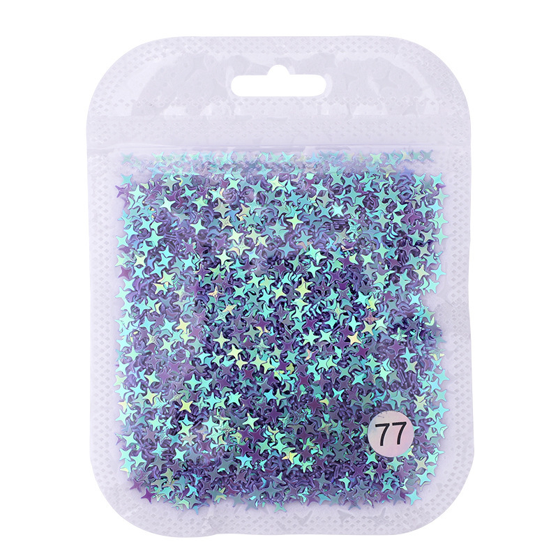 Nail Stars Art Nail Decoration Sparkle Cross Star For Nail 10g (D112)