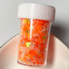 Luminous Mixed Shapes Nail Art Glitter Flakes 3D Colorful Sequins Manicure Nail DIY Decoration Moon Star Round Shapes (D115)