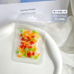 Candy Bear Nail Charms Cute 3D Nail Art Mix Random Colors (D116)