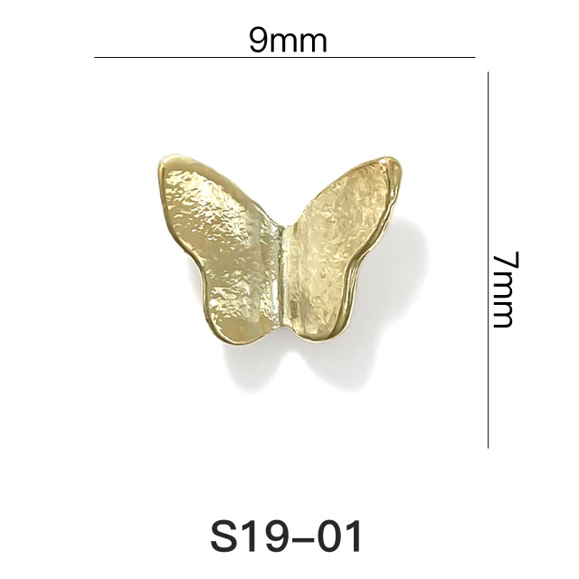 Nail Art Butterfly 3D Alloy Charms Studs (D119)