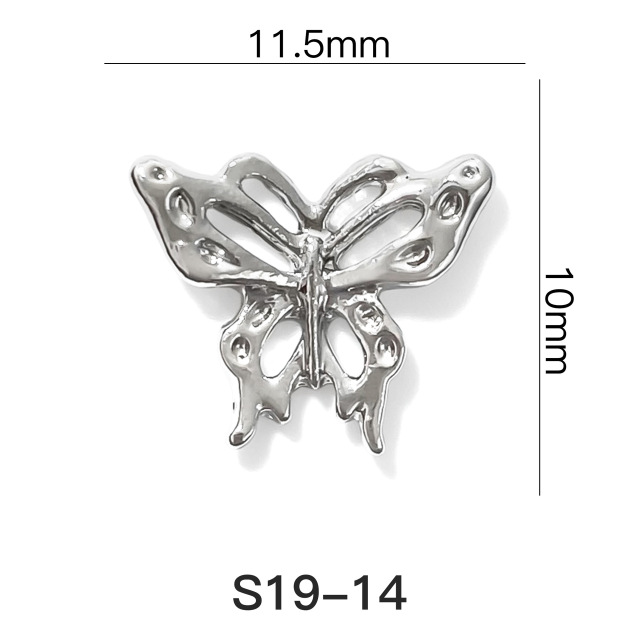 Nail Art Butterfly 3D Alloy Charms Studs (D119)
