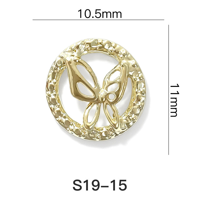 Nail Art Butterfly 3D Alloy Charms Studs (D119)