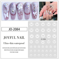 Ultra-thin Waterproof Nail Art Hollowed-Out Stickers for Fingernail Butterly/Cross/ Snowflakes /Santa Decals (NPP33)