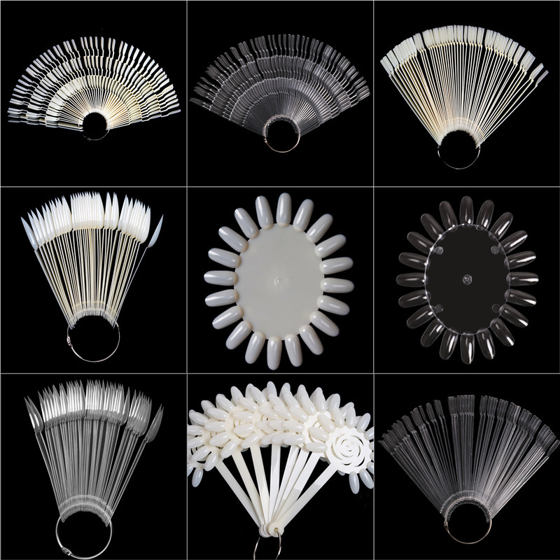 Wholesale High Quality Nail Display Tips Fake Nails Color Charts Manicure Practice Tools (NDT series)