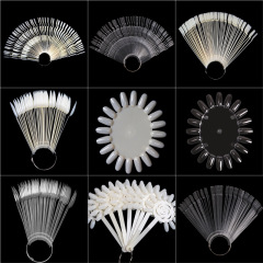 Wholesale High Quality Nail Display Tips Fake Nails Color Charts Manicure Practice Tools (NDT series)