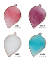 Nail Palette Crystal Marble Drawing Plate Resin Stone Nail Art Display Shelf Manicure Mixing Palette Tool Gem Plate (M37)