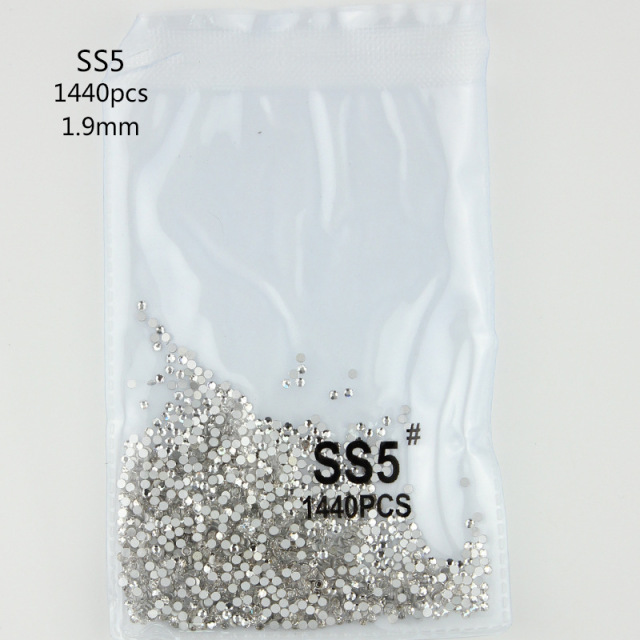 Wholesale Glass Nail Rhinestones 1440pcs AB Crystal Nails Art Beauty Gems Manicure Decoration Accessories (D96)