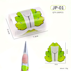 100 Pcs Nail Guide Mold UV Gel Extension Curl Forms French Nail Forms (NF02)
