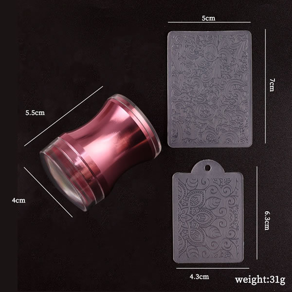 Wholesale Silicone Nail Art Stamper Scraper Tool Sets Jelly Nail Stamper Tools (SNA01)
