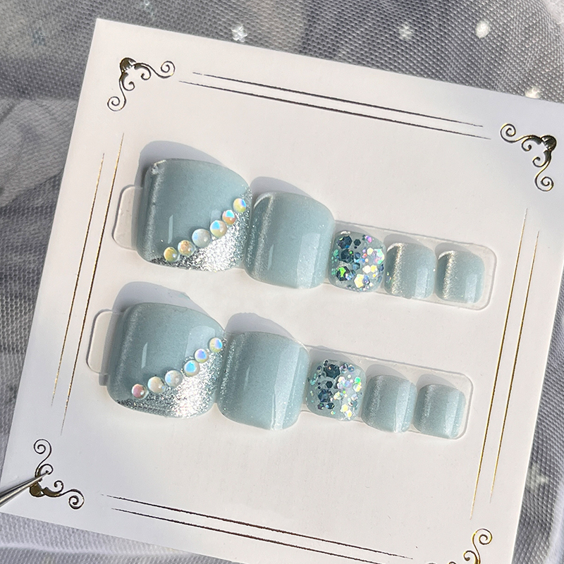 2024 Wearable Fake Toenails 24 pcs Press On Toenails False Nail Tips (PNT-186)