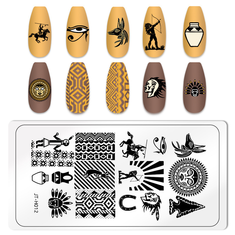 2024 Nail Art Image Templates Stainless Steel Nail Stencils (SNA03)