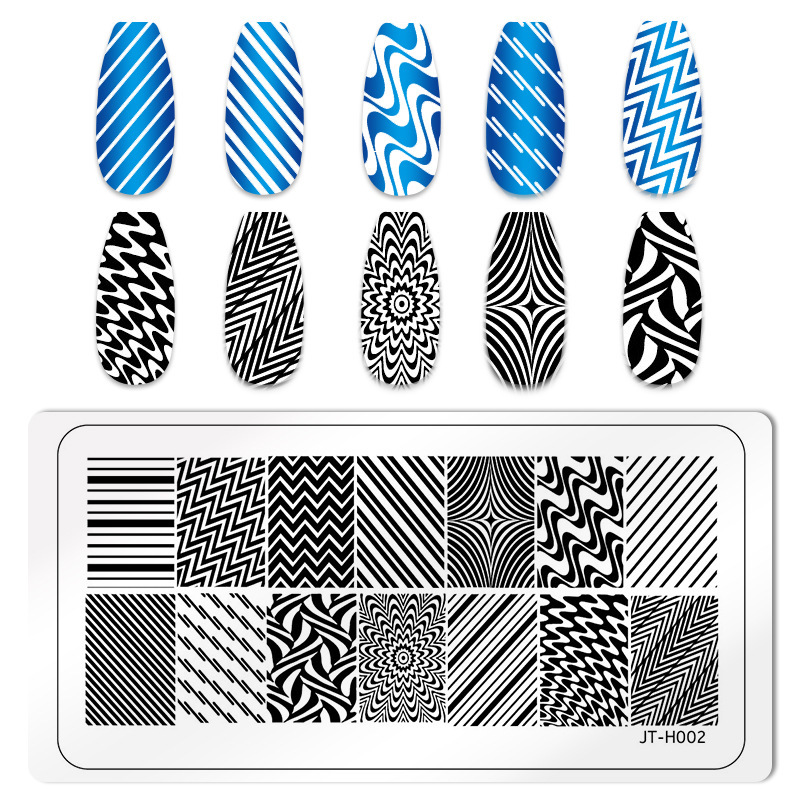 2024 Nail Art Image Templates Stainless Steel Nail Stencils (SNA03)