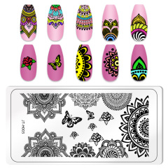 2024 Nail Art Image Templates Stainless Steel Nail Stencils (SNA03)