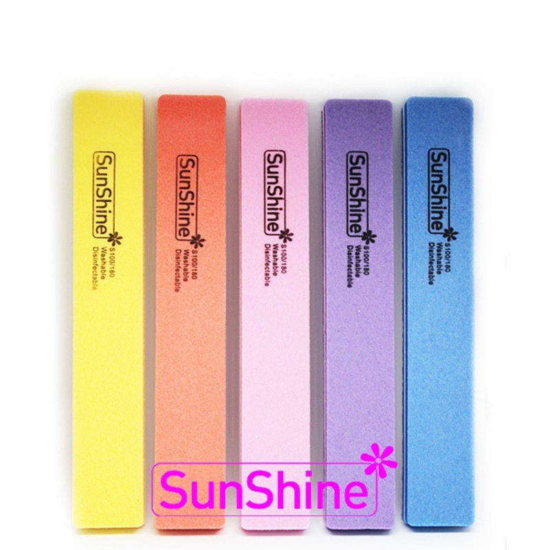 Sunshine Nail Buffer Files Colorful Sanding Block Manicure Tools (FF15)