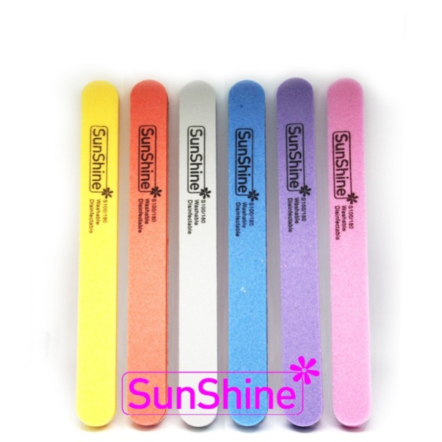 Sunshine Nail Buffer Files Colorful Sanding Block Manicure Tools (FF15)