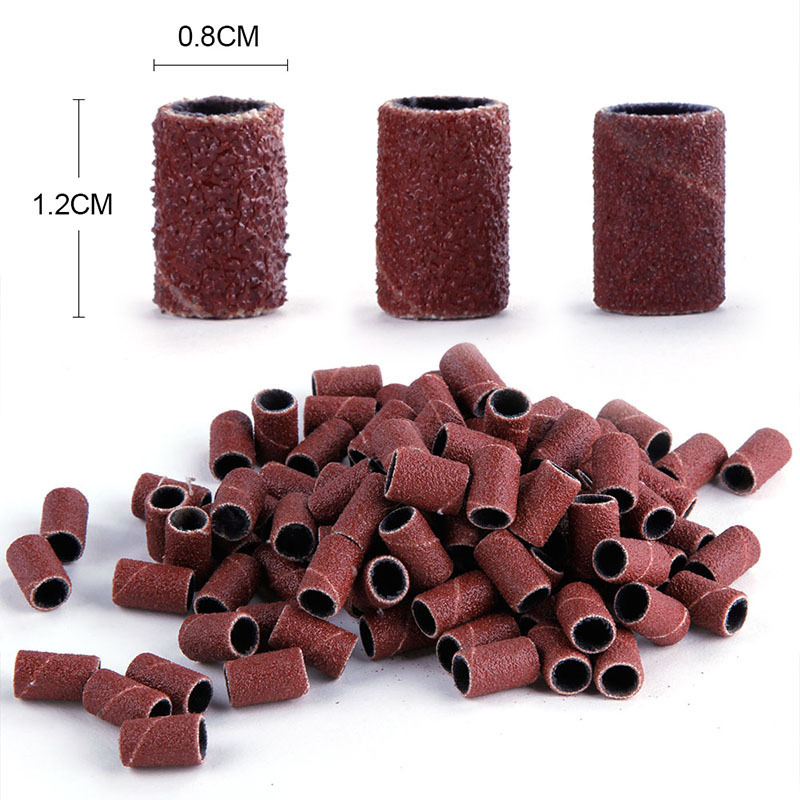 100 Pcs Nail Art Sanding Bands For Electric Nail Drill  Manicure Accessories (ND019)