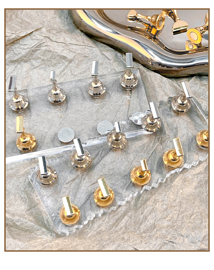 Magnetic Nail Holder Practice Stands Nail Trays Manicure Tools (NT59)
