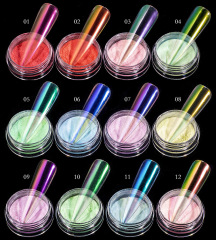 Aurora Chrome Nail Powder High Glossy Pigment Mirror Effect Nail Glitter (PMN-15)