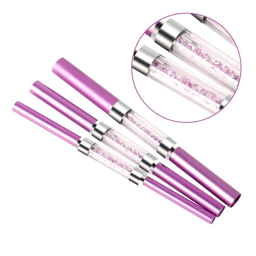 Nail Pens C Curve Nail Art Rod Stick Tubes 3 Pcs Acrylic Shaping Sticks with 6 sizes (B042)