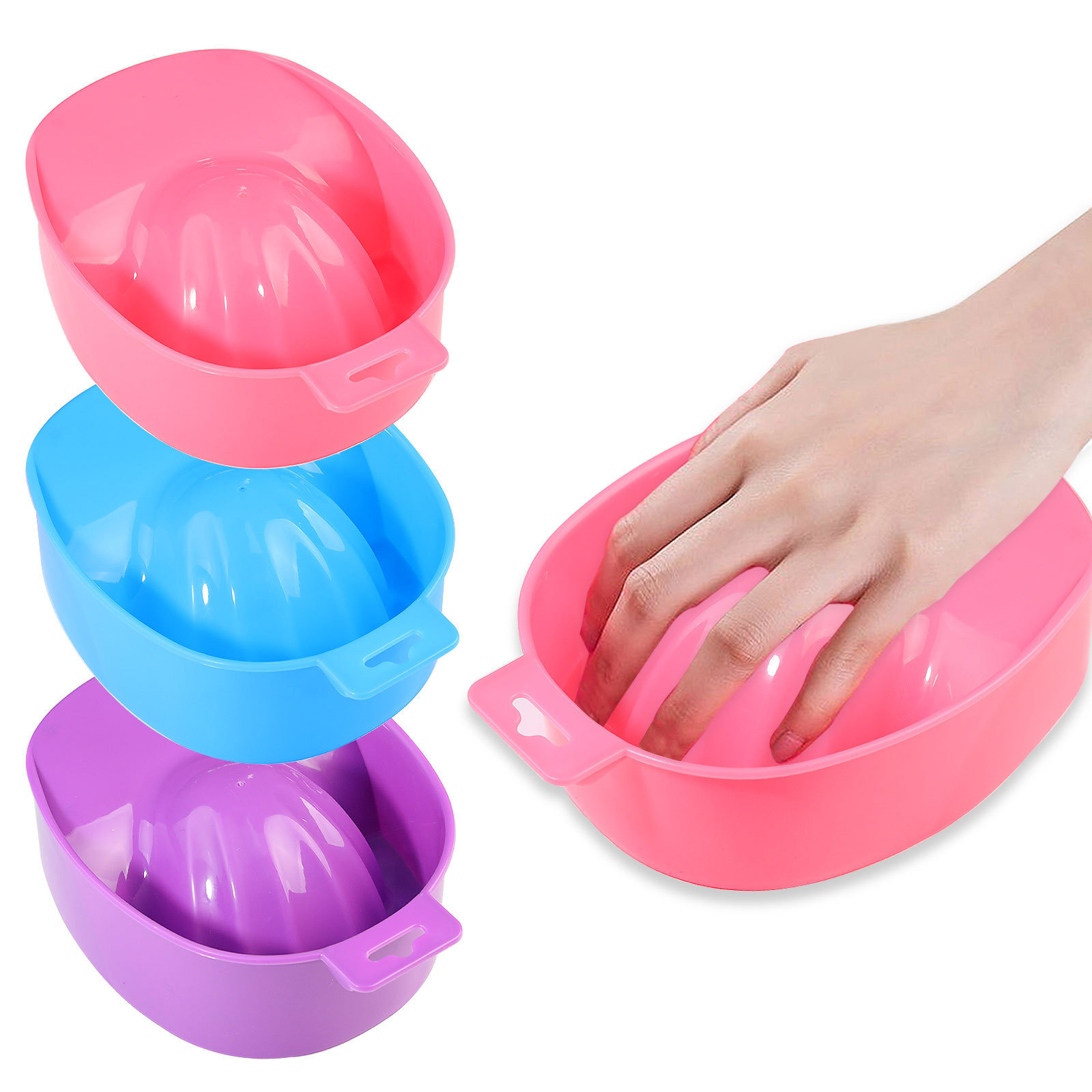 Nail Soaker Bowl Nail Polish Remover Soak Bowls Manicure Tools (C01)