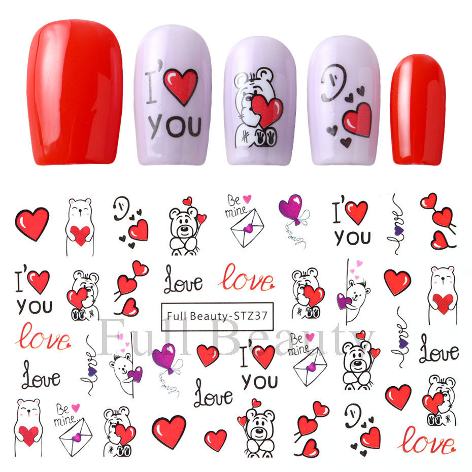 Nail Art Water Decals DIY Nails Decoration Water Transfer Stickers (NPP38)