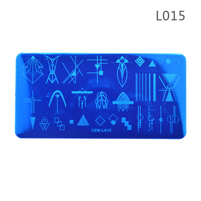 Nail Image Templates Stainless Steel Stamping Plates DIY Stencil Flower Wave Lace Designs (SNA04)