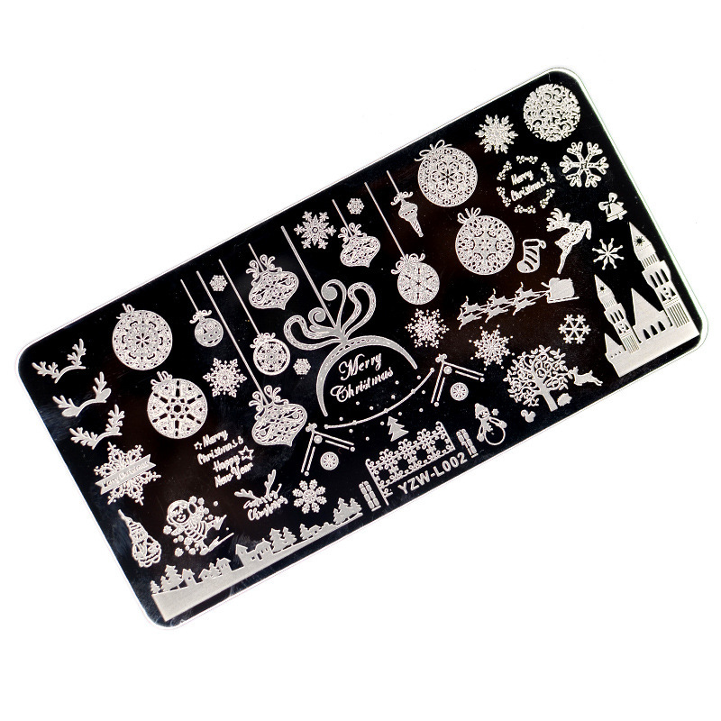 Nail Image Templates Stainless Steel Stamping Plates DIY Stencil Flower Wave Lace Designs (SNA04)