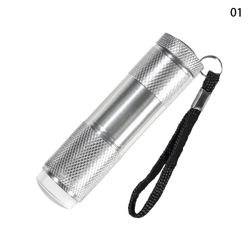 Portable Mini Nail LED Lamp 9 LED Flashlight Nail Dryer With Silicone Stamper (L001)