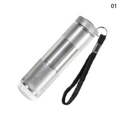 Portable Mini Nail LED Lamp 9 LED Flashlight Nail Dryer With Silicone Stamper (L001)