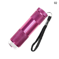 Portable Mini Nail LED Lamp 9 LED Flashlight Nail Dryer With Silicone Stamper (L001)