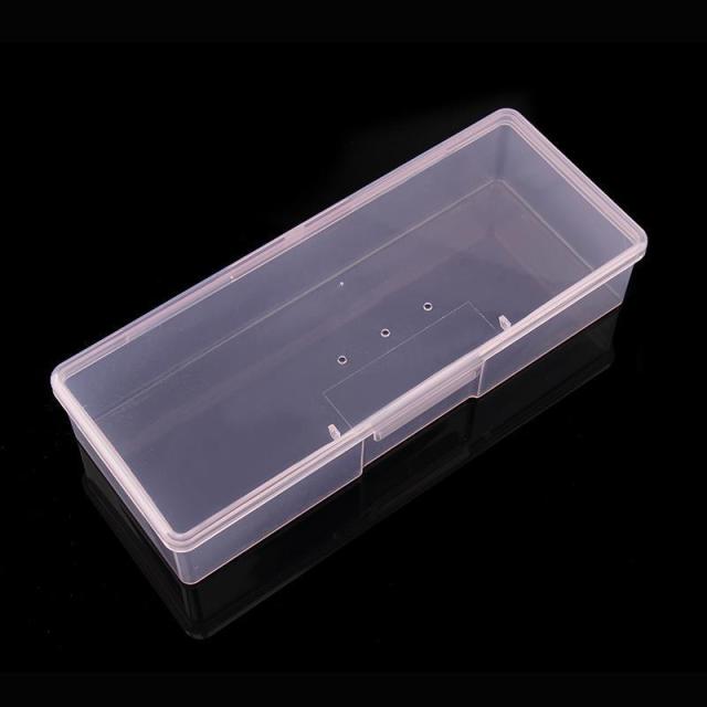 Empty Containers For Storage Nail Art Tools Pink Color Nail Boxes Manicure Tools (C23)