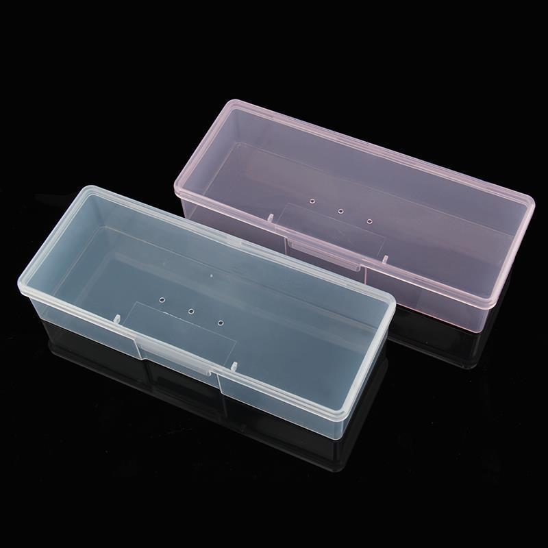 Empty Containers For Storage Nail Art Tools Pink Color Nail Boxes Manicure Tools (C23)