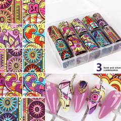 2024 Nail Art Transfer Foil Set Wholesale Nail Wraps Slides DIY Nail Accessories (NPP39)