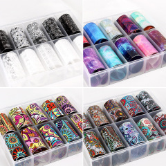 2024 Nail Art Transfer Foil Set Wholesale Nail Wraps Slides DIY Nail Accessories (NPP39)