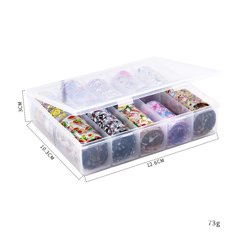 DIY Nail Art Transfer Foil Sets Flower Sky Star Styles Fingernail Transfer Slides (XKZ-11)
