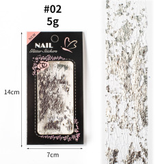 3D Mesh Gold Silver Net Line Tapes Nail Transfer Foils Stickers (XKZ-21)