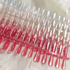 2024 High Quality Wholesale Cat Eye Shining Fake Nails Press On Nail 30 pcs (PNT-193)