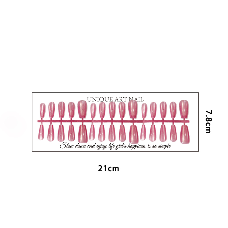 2024 High Quality Wholesale Cat Eye Shining Fake Nails Press On Nail 30 pcs (PNT-193)