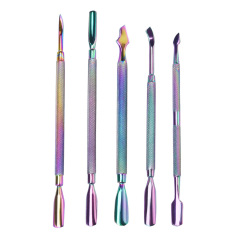 Stainless Steel Dual-ended Nail Cuticle Pushers Dead Skin Remover Rod (NC01)